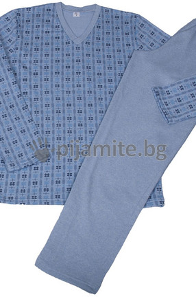 Мъжка пижама ВАТА - дълъг ръкав 131